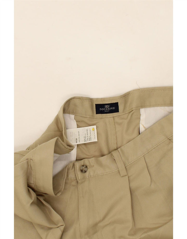 DOCKERS Mens Golf Chino Shorts W38 XL Beige Polyester Vintage Dockers and Second-Hand Dockers from Messina Hembry 