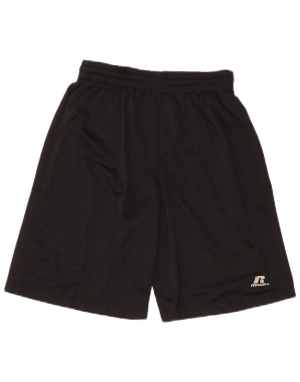 Russell Athletic Boys Sport Shorts 10-11 Years Medium Black Polyester