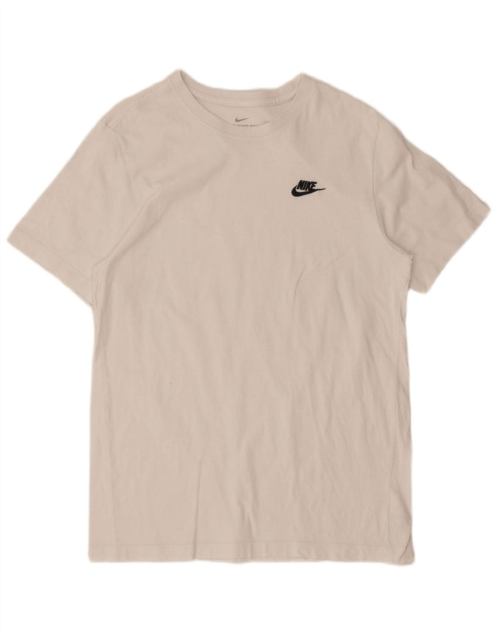 Nike Mens T-Shirt Top Medium White Cotton