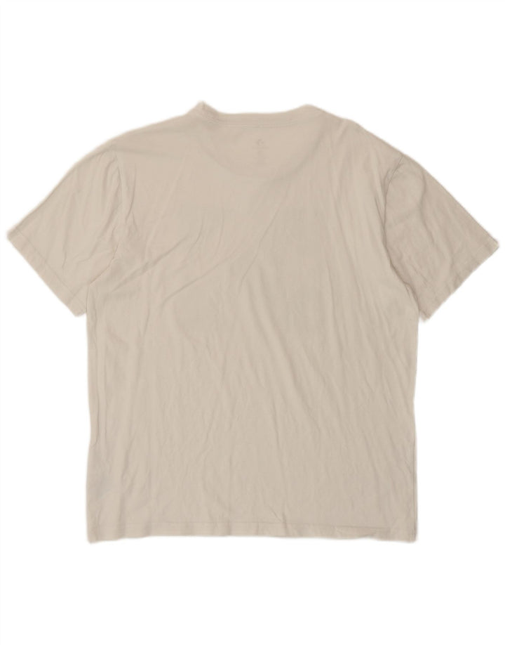 Converse Mens Graphic T-Shirt Top Medium White Cotton