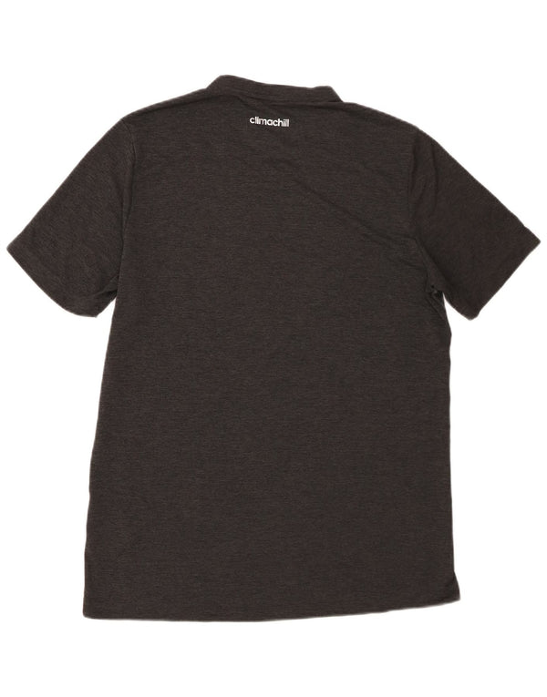 Adidas Mens Climachill T-Shirt Top Medium Grey Polyester