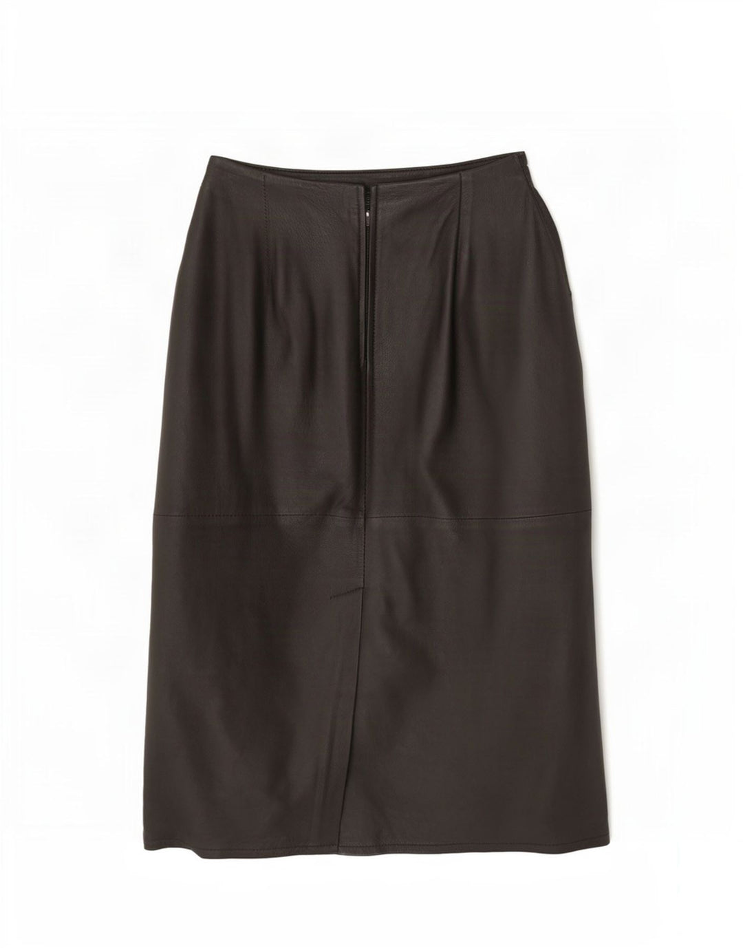 Ruby Womens High Waist Leather Skirt EU 38 Medium W28 Black