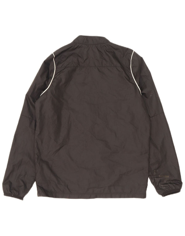 Nike Boys Tracksuit Top Jacket 12-13 Years Large Black Polyester