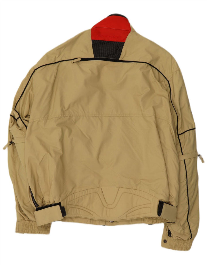 Arlen Ness Mens Racer Jacket IT 56 3XL Beige Colourblock Nylon