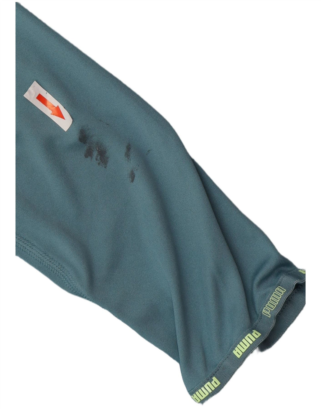 Puma Boys Zip Neck Pullover Tracksuit Top 13-14 Years Blue Polyester