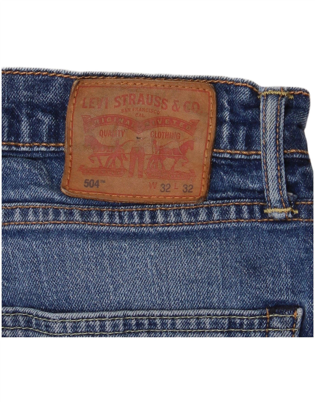 Levi's Mens 504 Straight Jeans W32 L27 Blue