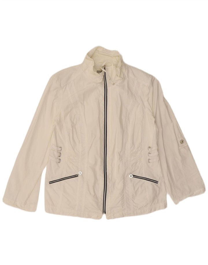 Canda Womens Rain Jacket EU 48 2XL White Polyester