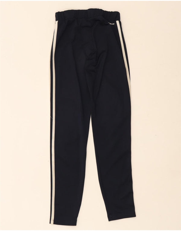 Adidas Girls Aeroready Leggings 13-14 Years Navy Blue Polyester