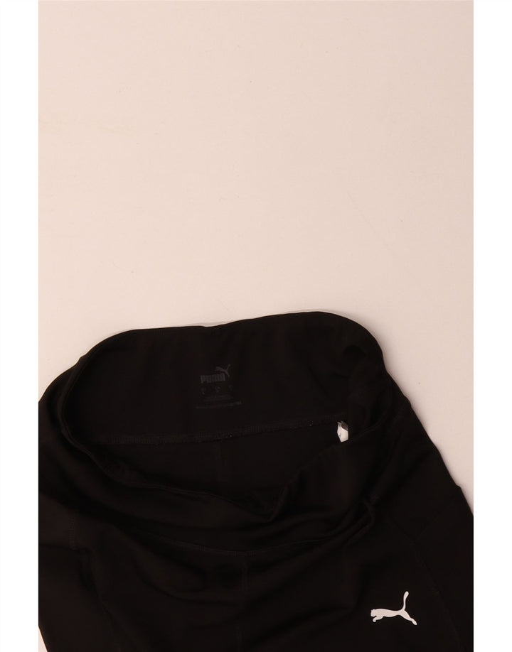 PUMA Womens Leggings UK 16 Large  Black Polyester