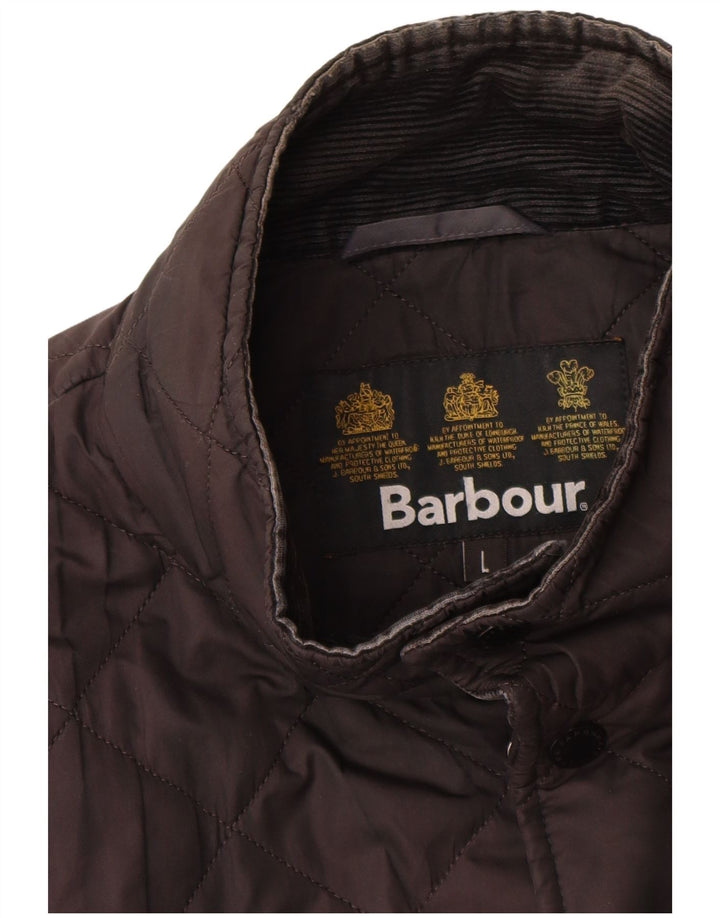 Barbour Mens Quilted Jacket UK 40 Large Black
