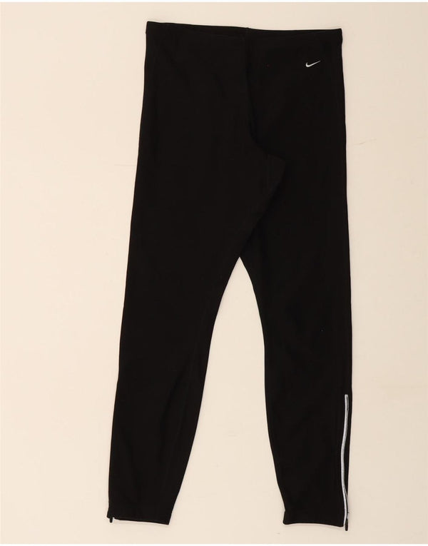 Nike Womens Leggings UK 14/16 Large  Black Polyester