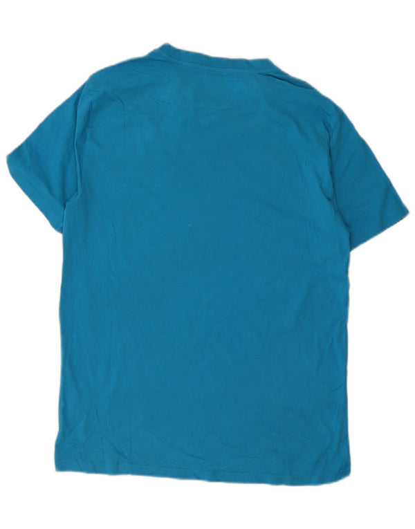 Hurley Mens Graphic T-Shirt Top Medium Blue Cotton