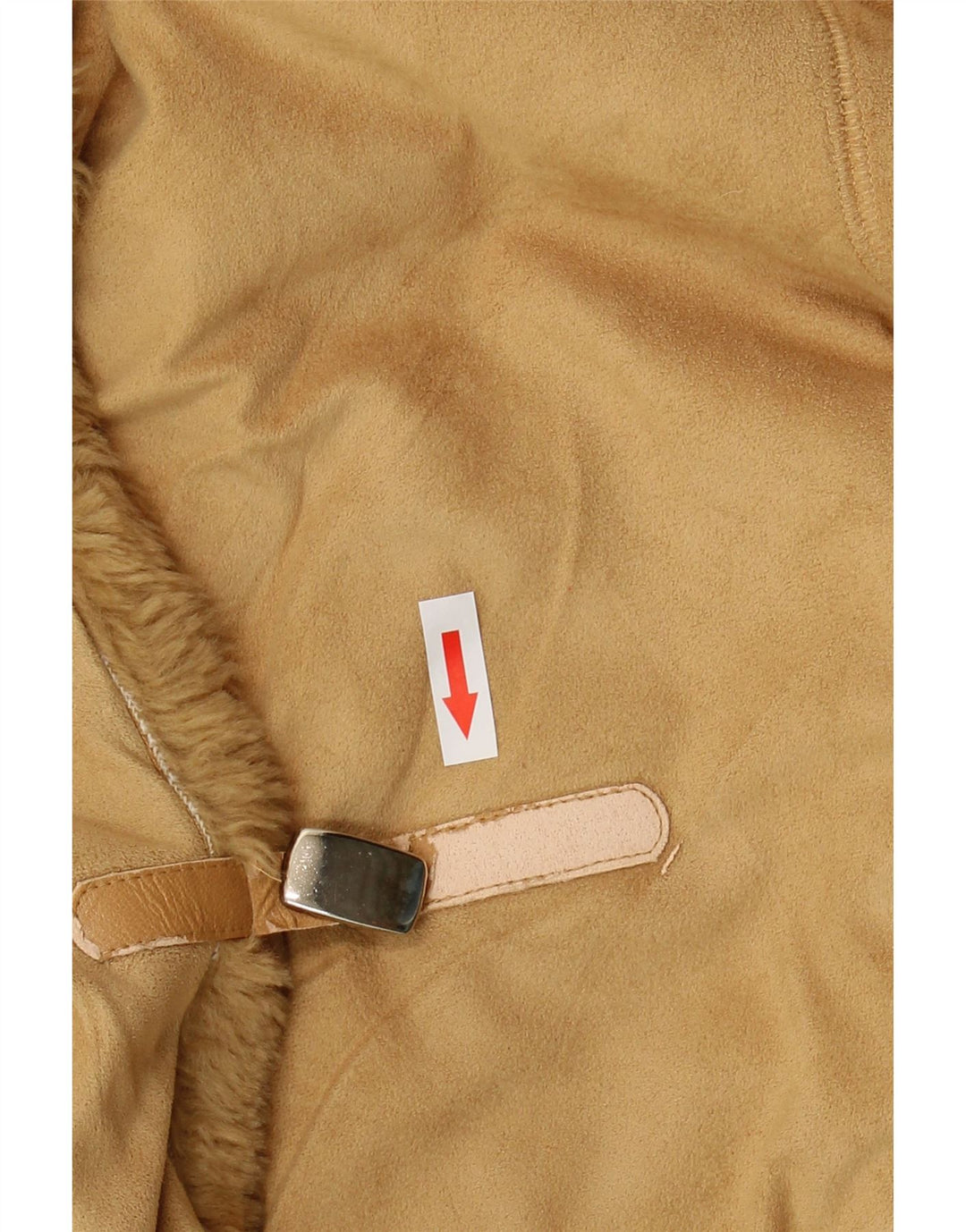 Basic Womens Sherpa Jacket UK 18 XL Beige