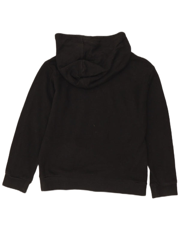 PUMA Girls Graphic Hoodie Jumper 15-16 Years Black Cotton