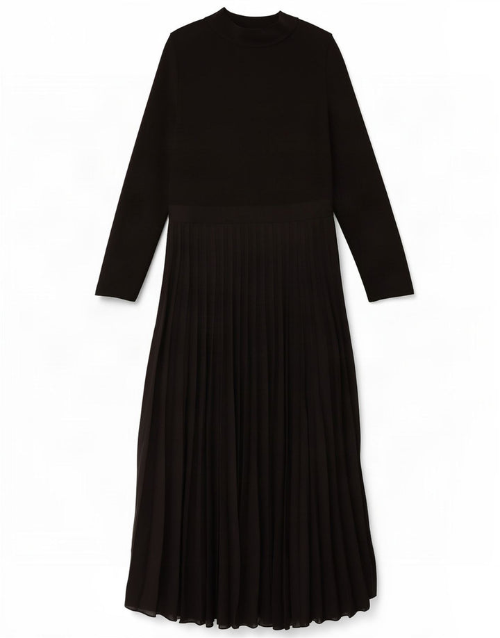 Zara Womens Long Sleeve Maxi Dress UK 14 Large Black Elastane