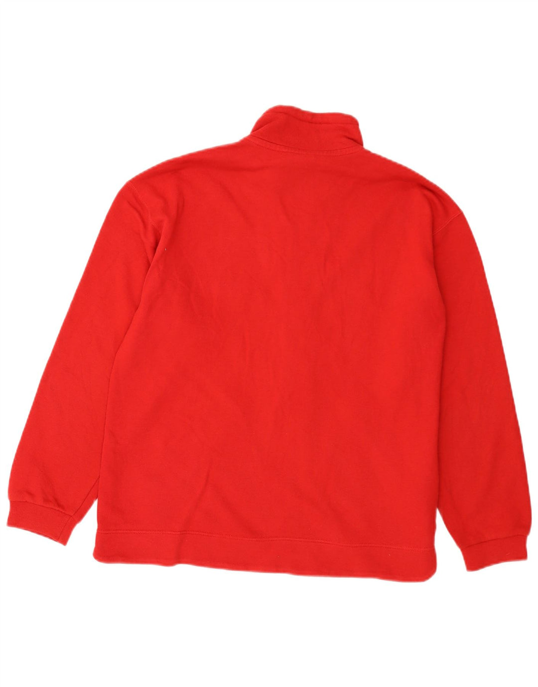 ASICS Mens Graphic Tracksuit Top Jacket Small Red Cotton