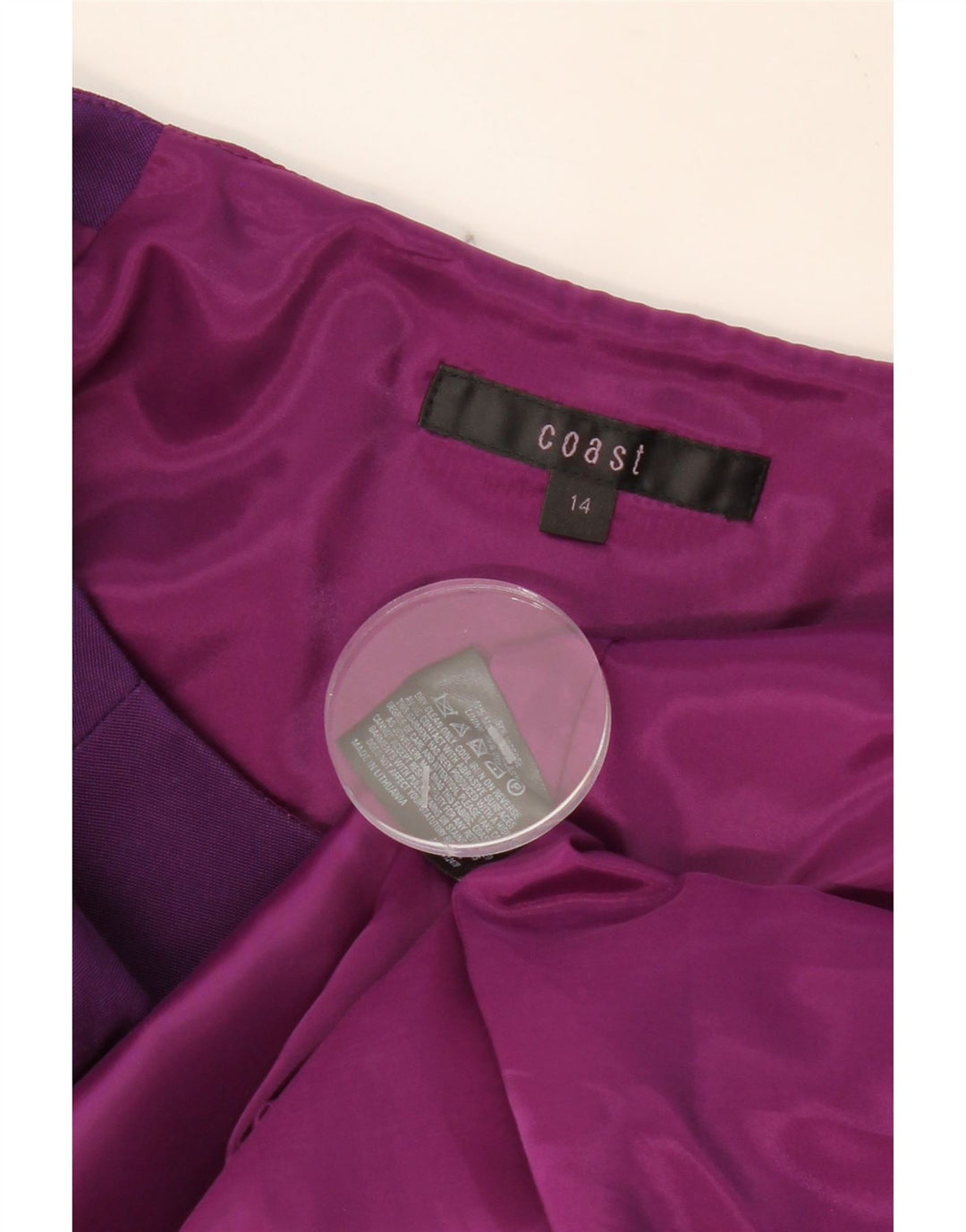 COAST Womens Sheath Dress UK 14 Medium  Purple Viscose Vintage Coast and Second-Hand Coast from Messina Hembry 