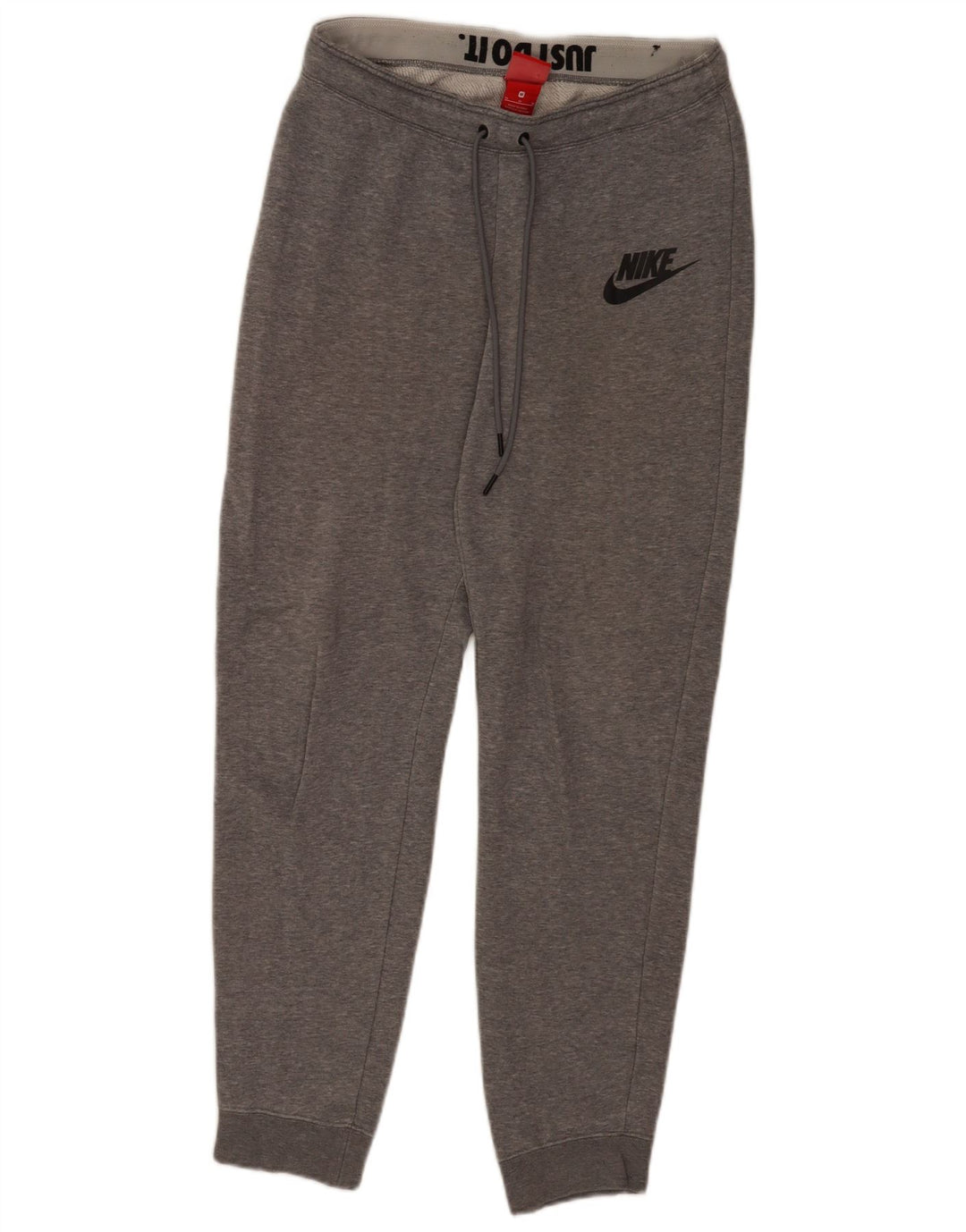 Nike Mens Tracksuit Trousers Joggers Medium Grey Cotton