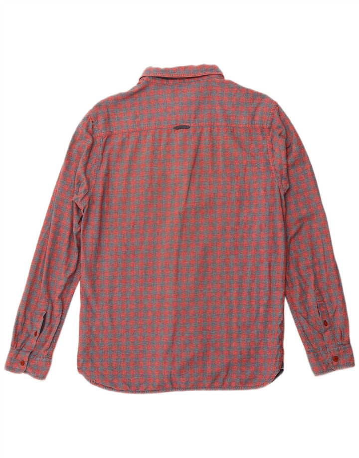 White Stuff Mens Flannel Shirt Medium Red Gingham Cotton