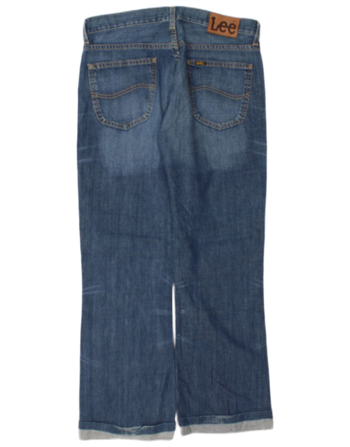 Lee Mens Denver Straight Jeans W33 L29 Blue Cotton