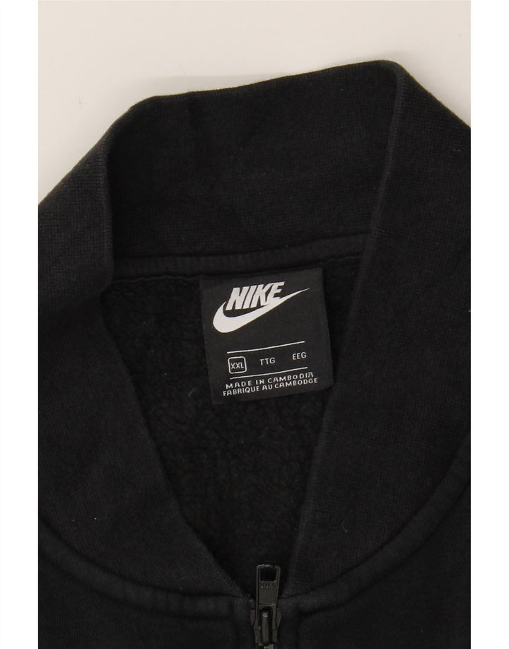 NIKE Mens Tracksuit Top Jacket 2XL Black Cotton Vintage Nike and Second-Hand Nike from Messina Hembry 