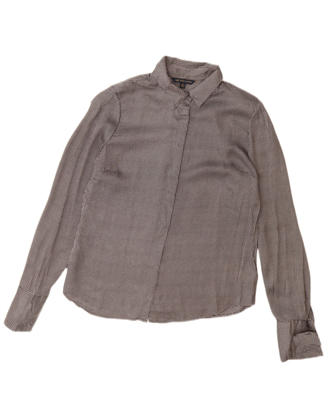 Brooks Brothers Womens 346 Shirt Blouse US 12 Large Grey Polyester