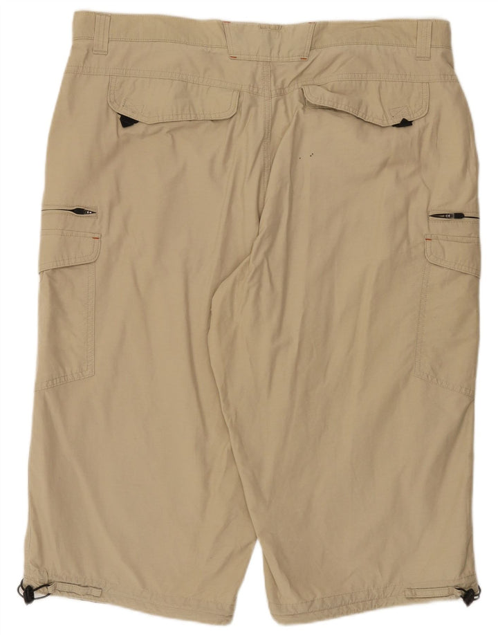 Marks & Spencer Mens Regular Fit Cargo Shorts W40 XL Beige