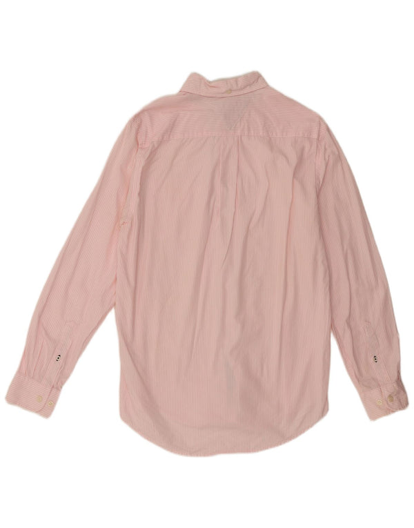 Tommy Hilfiger Mens Classic Fit Shirt Small Pink Striped Cotton