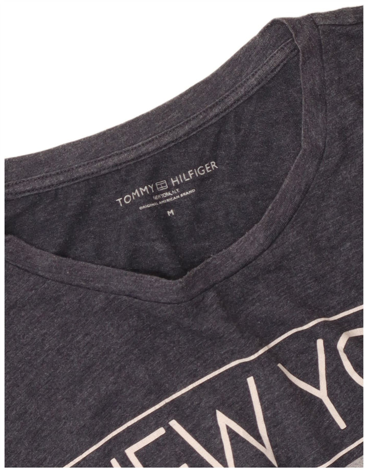Tommy Hilfiger Mens Graphic T-Shirt Top Medium Grey