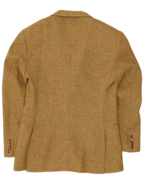 BROOKSFIELD Mens 3 Button Blazer Jacket IT 52 XL Yellow Wool