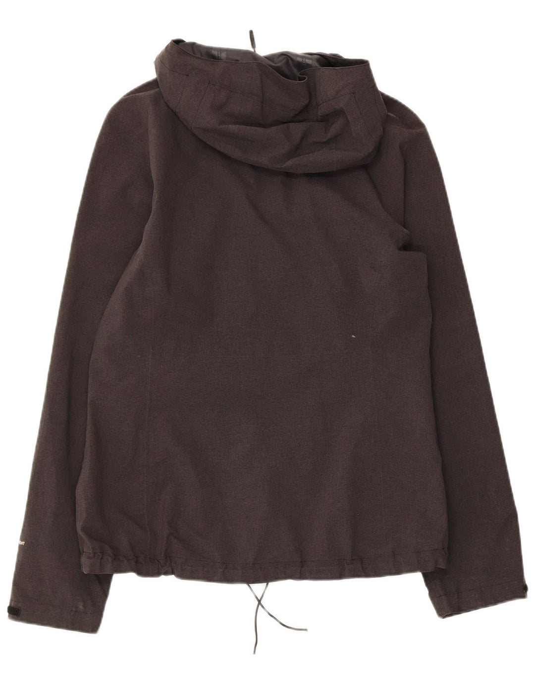 THE NORTH FACE Womens Hooded Rain Jacket UK 14 Medium Grey Polyester