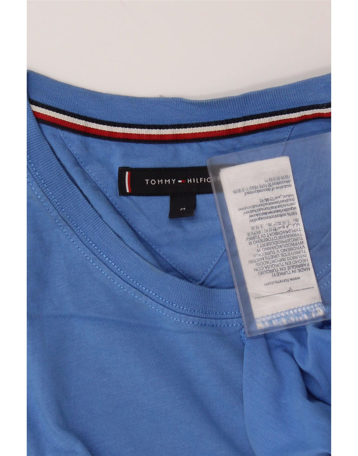 Tommy Hilfiger Mens T-Shirt Top Medium Blue Cotton
