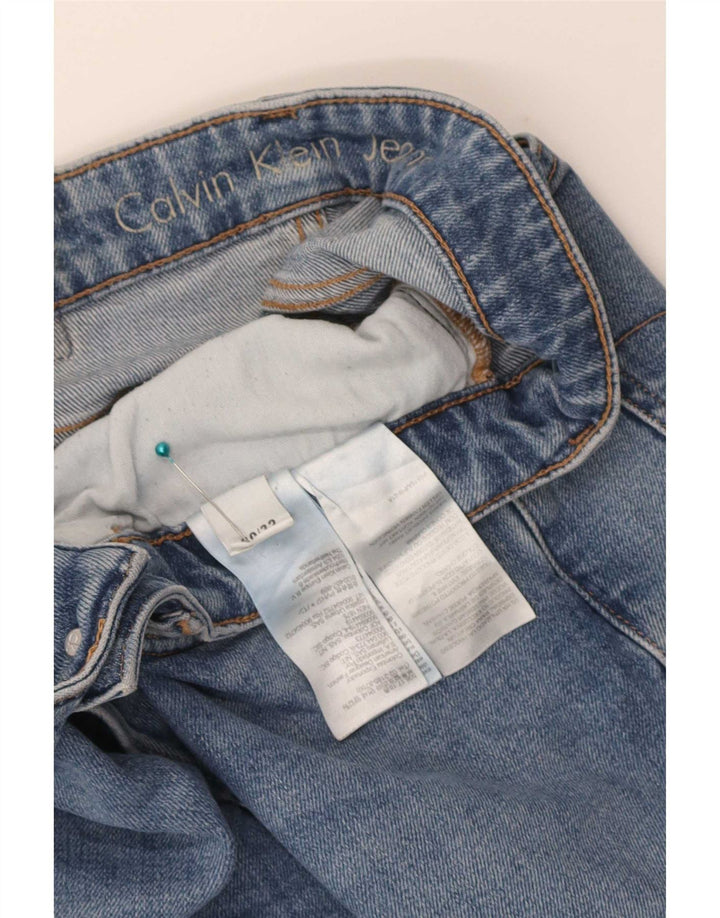 Calvin Klein Mens Slim Jeans W30 L32 Blue Cotton