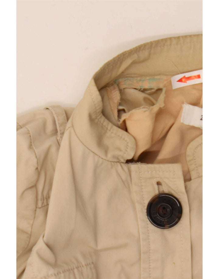 Zara Womens Utility Jacket UK 14 Medium Beige