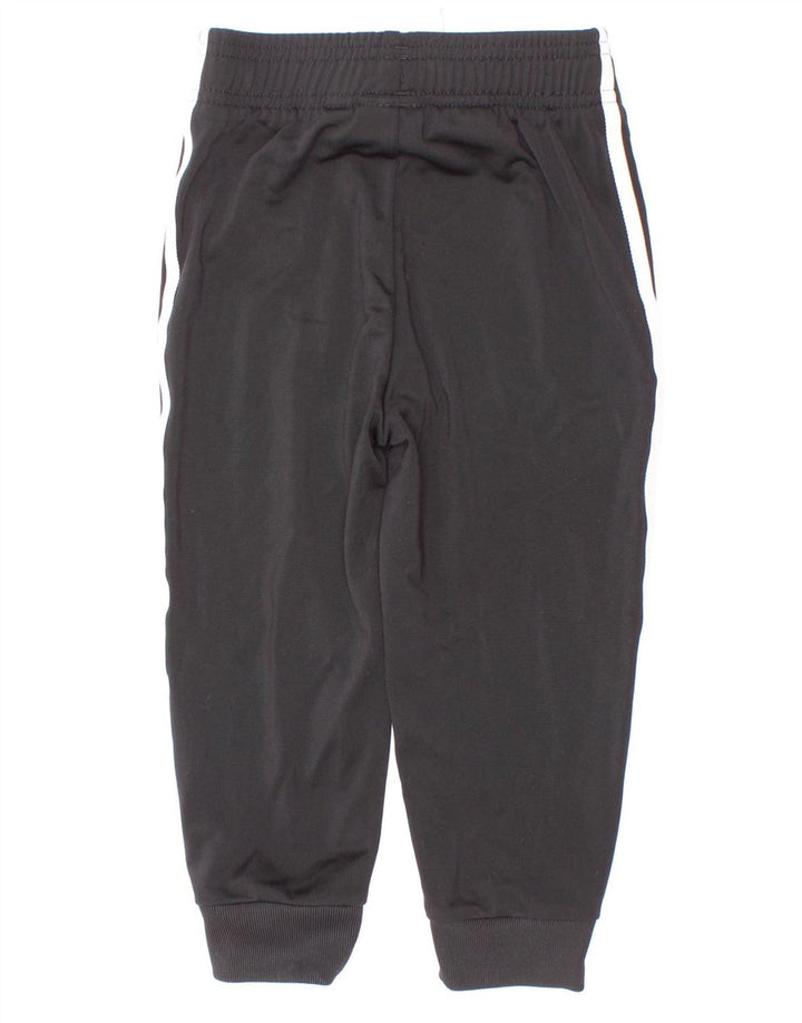 Adidas Boys Tracksuit Trousers Joggers 2-3 Years Black Polyester