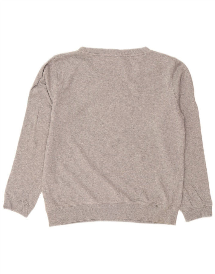 Diesel Mens Graphic Sweatshirt Jumper Small Grey Cotton