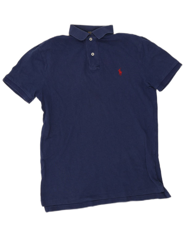 Polo Ralph Lauren Mens Custom Slim Fit Polo Shirt Small Navy Blue Cotton
