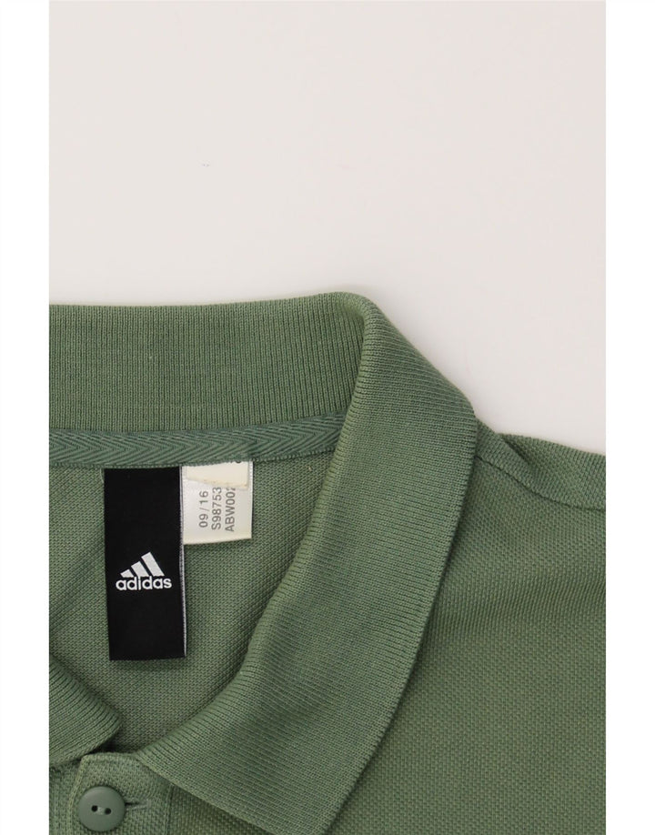 ADIDAS Mens Polo Shirt Medium Green Vintage Adidas and Second-Hand Adidas from Messina Hembry 