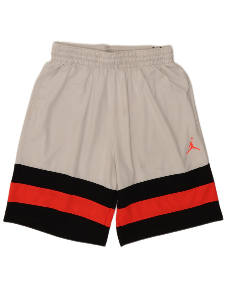 Jordan Mens Sport Shorts Medium  White Colourblock Polyester