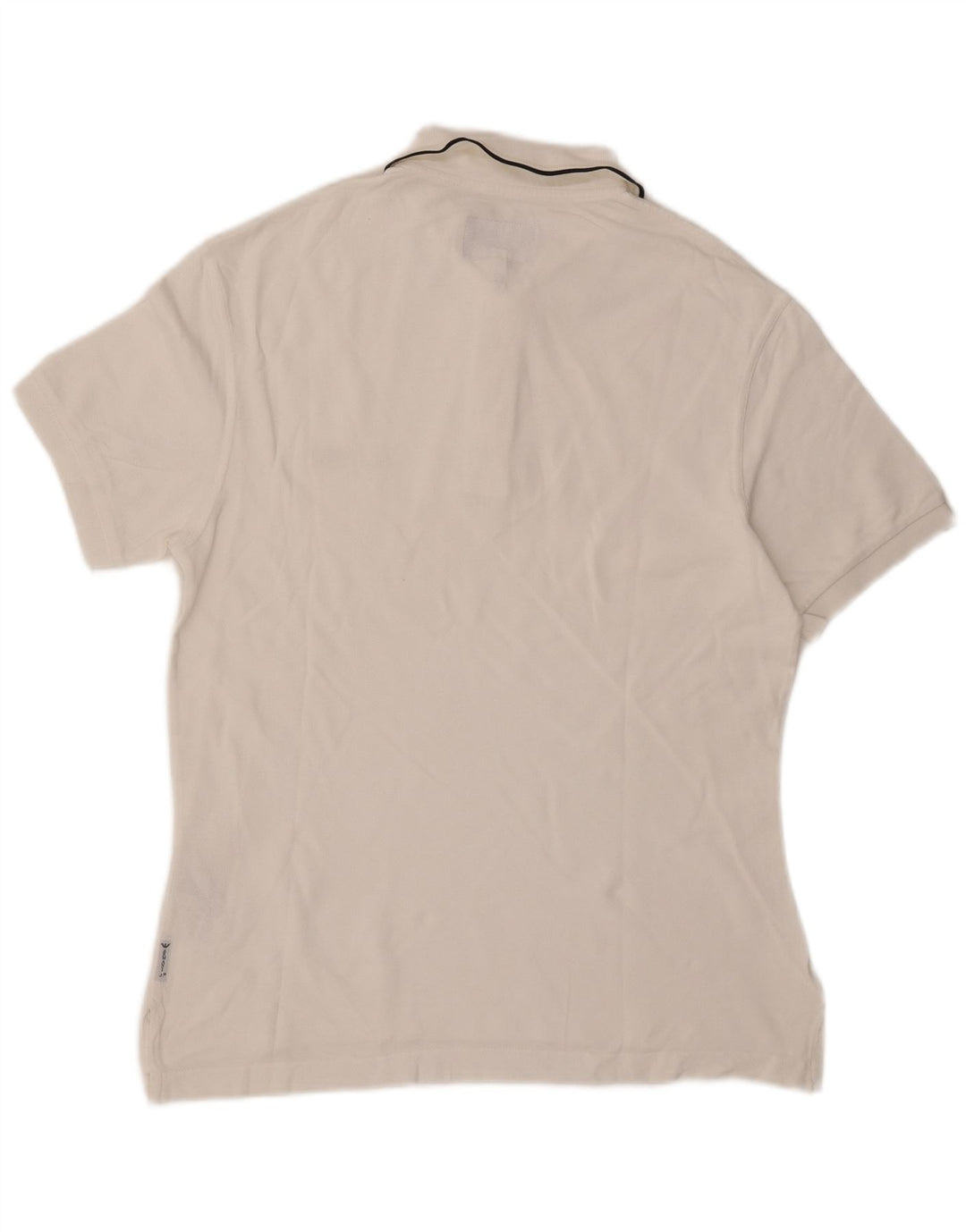 ARMANI JEANS Mens Polo Shirt Medium White Cotton