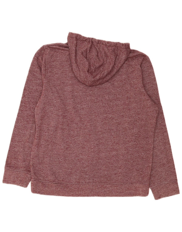 Jack & Jones Mens Graphic Hoodie Jumper XL Burgundy Flecked Polyester