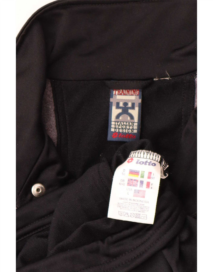 Lotto Mens Tracksuit Top Jacket UK 40/42 Large Grey Colourblock Polyester