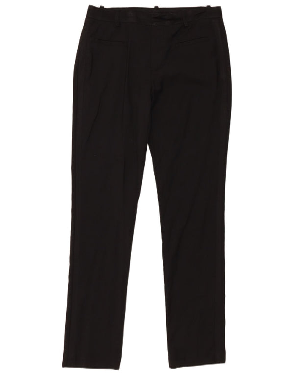 Zara Womens Slim Casual Trousers EU 38 Small W28 L32 Black