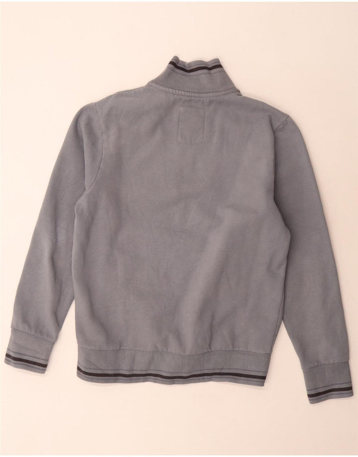 Rifle Mens Graphic Tracksuit Top Jacket Large Grey Polyester