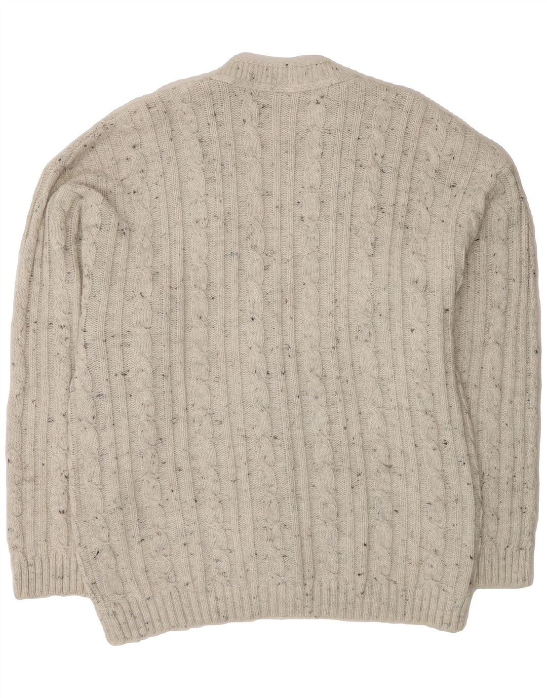 NEW FAST Mens Cardigan Sweater Large Grey Flecked Acrylic Vintage New Fast and Second-Hand New Fast from Messina Hembry 