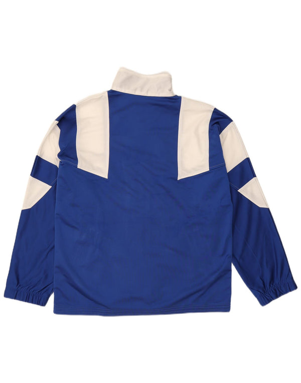 Brugi Mens Tracksuit Top Jacket Medium Blue Colourblock Polyester
