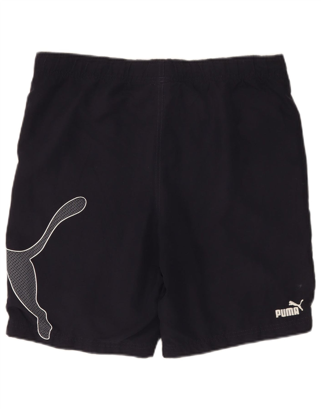 PUMA Mens Graphic Sport Shorts Small  Navy Blue Cotton