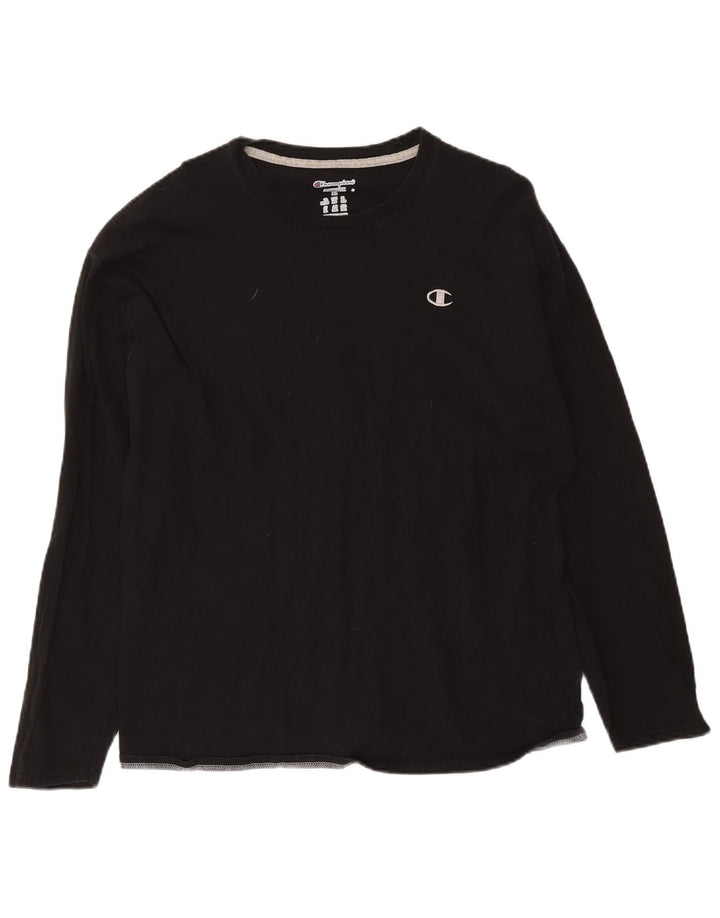 Champion Mens Top Long Sleeve XL Black