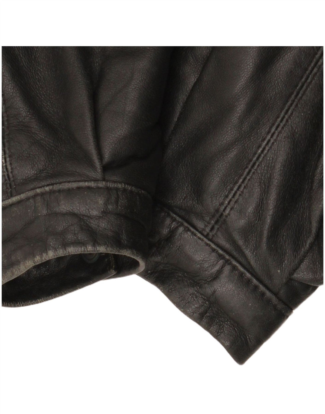 Dama Womens Leather Jacket IT 44 Medium Black Colourblock Leather