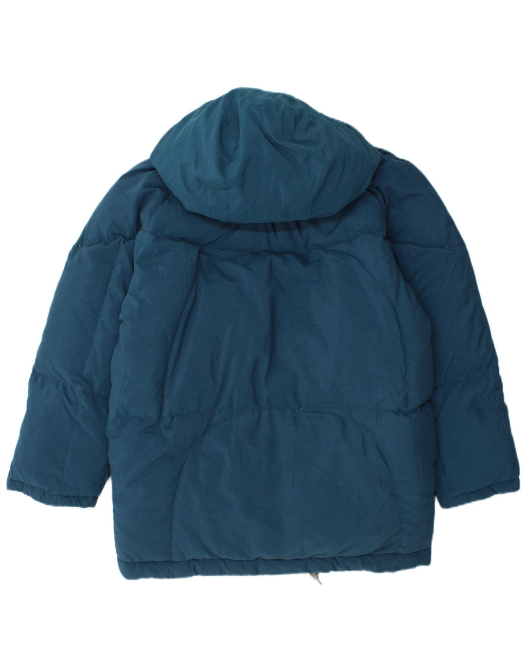 BRUGI Womens Oversized Hooded Padded Coat IT 44 Medium Blue Polyester